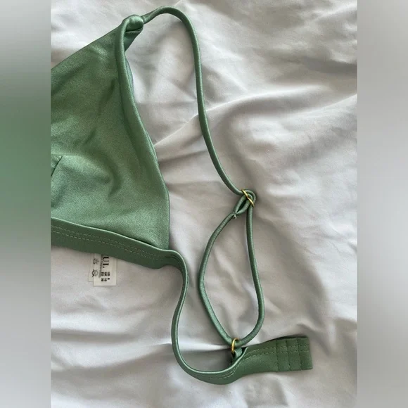 zaful/shein medium green bikini top - Picture 2 of 6